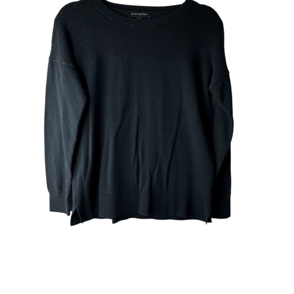 Banana Republic Black Crew Neck Sweater